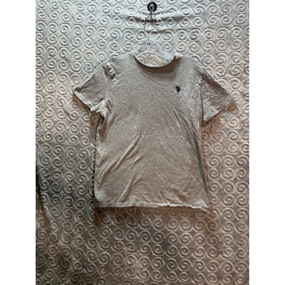 US Polo Assn Gray TShirt‎ Boys XL Short Sleeve Crew Neck Embroidered Logo